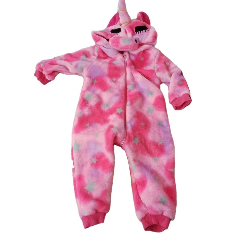 Children's Tye- Dye fleece Unicorn Outfit Size 80 Equivalent To 9-12 Month